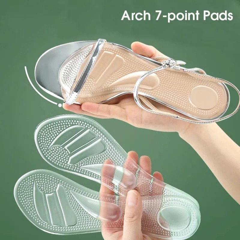 Women'S Shoes High Arch Support - 1 Par de Plantillas Transparentes de