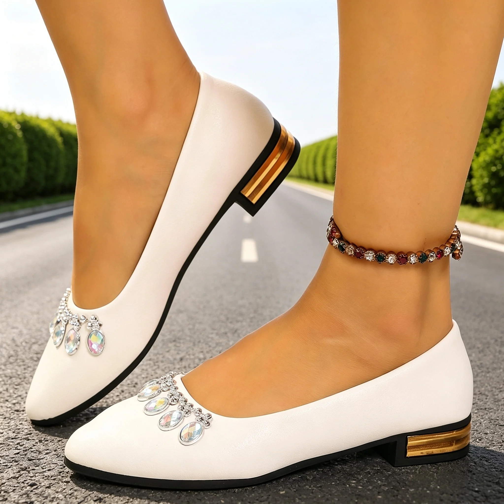 Women Shoes Sneakers - Zapatos Planos de Mujer con Punta