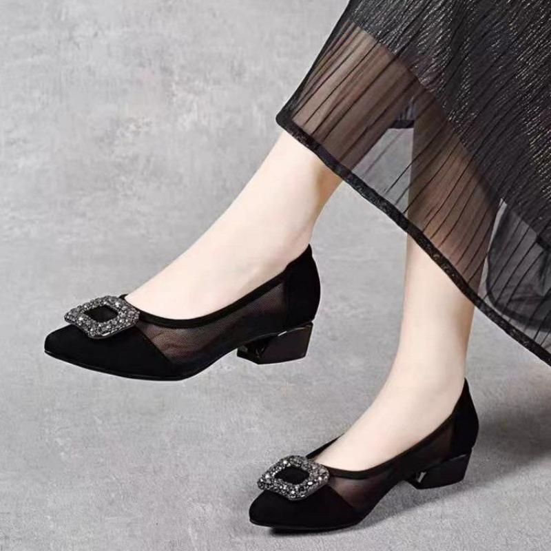 Women Shoes Size - Elegantes Zapatos de Tacón Cuadrado con