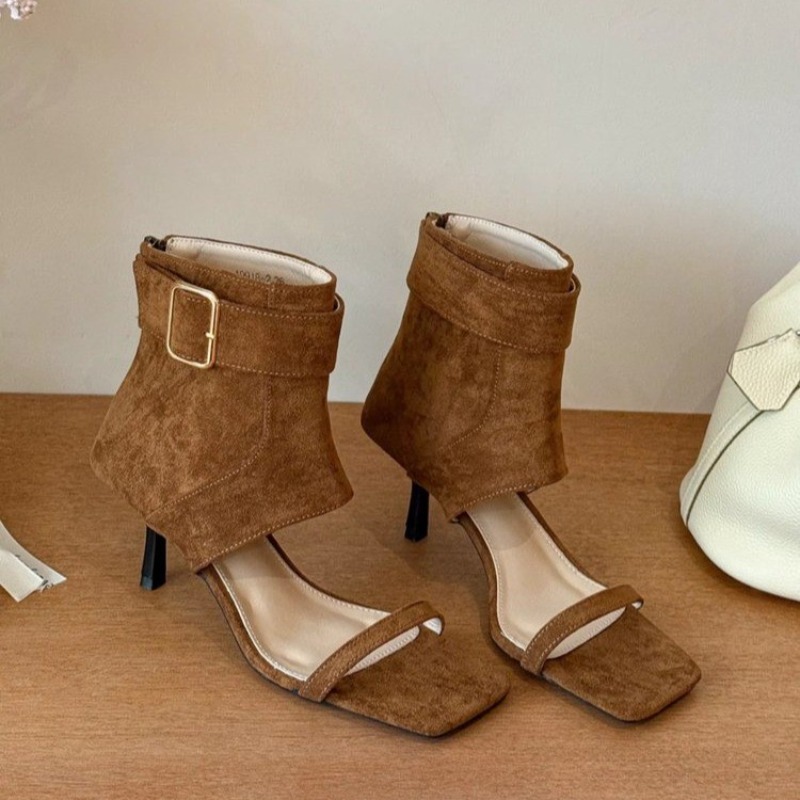 Women Shoes Boots - Botas de Tacón Alto con Punta
