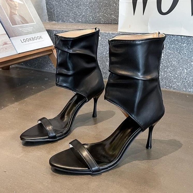 Sandalias de tacón fino con di - Women Shoes Boots reseña y precio