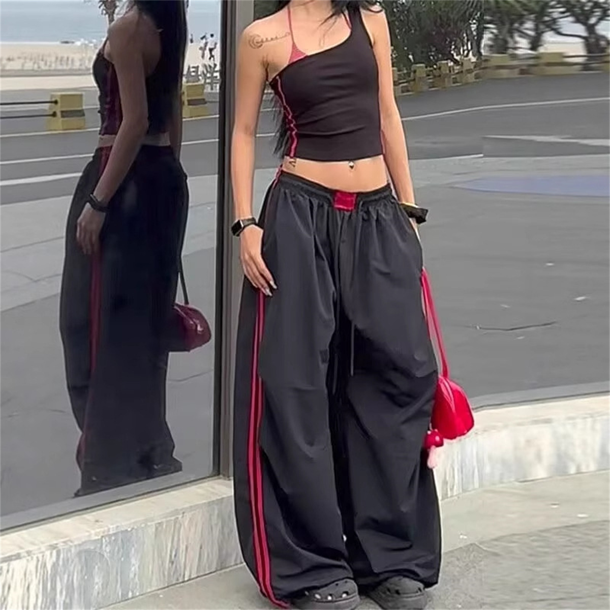 Pantalones Jogger Cargo Holgad - Women Shoes Joggers reseña y precio