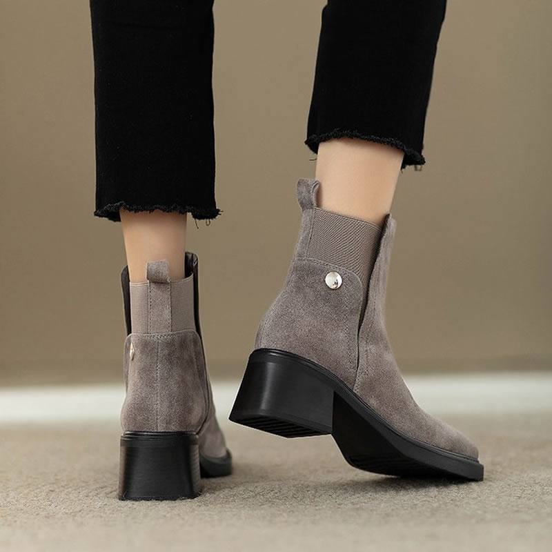 Botines gruesos de gamuza para - Women'S Shoes Trending 2025 reseña y precio
