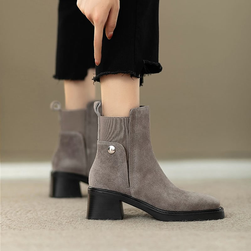 Botines gruesos de gamuza para - Women'S Shoes Trending 2025 reseña y precio