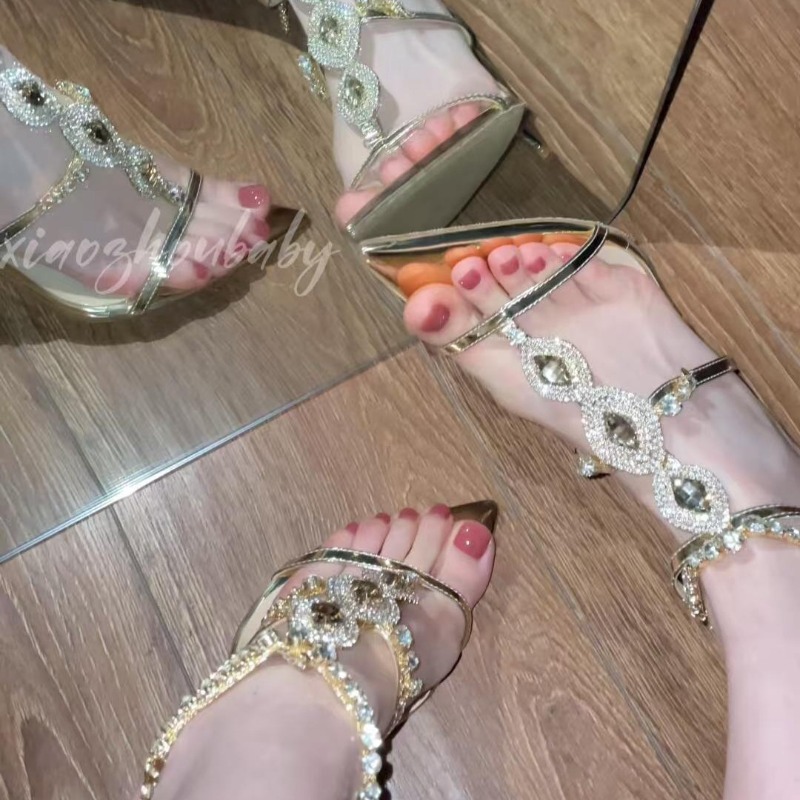 Sandalias de Mujer de Lujo con - Gold Chain Sandal reseña y precio