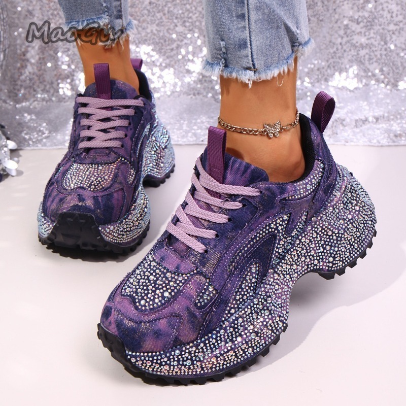 Zapatillas gruesas con diamant - Women Shoes Store reseña y precio