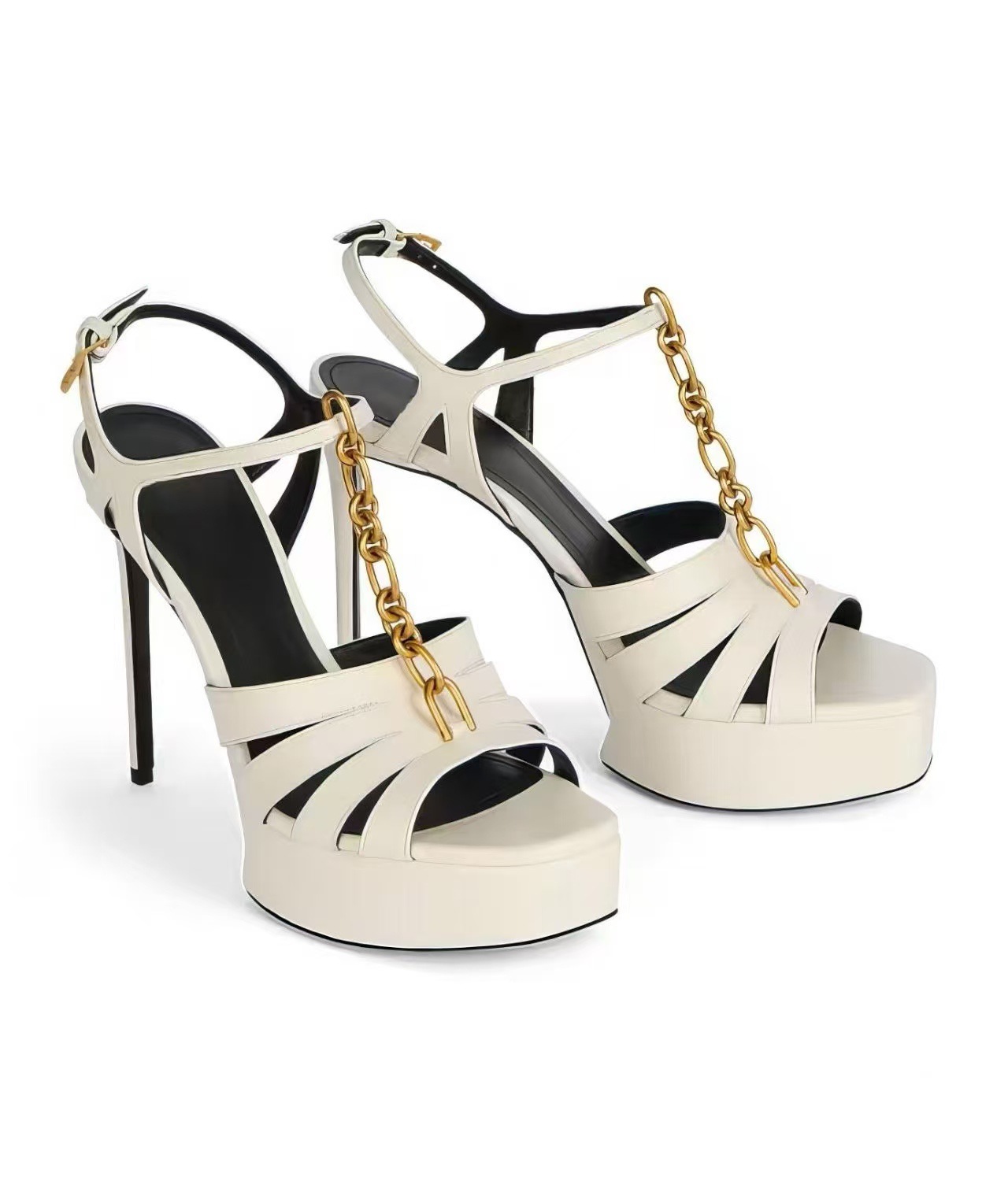 Sandalias de Plataforma para M - Gold Chain Sandal reseña y precio