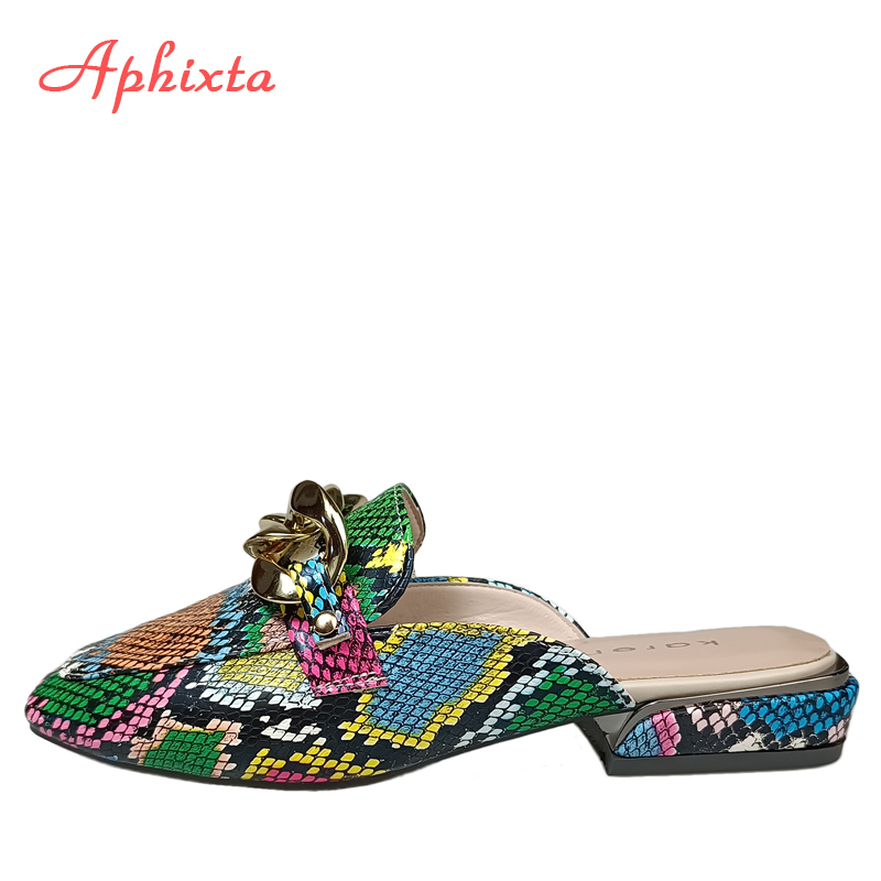 Aphixta-Sandalias con estampad - Gold Chain Sandal reseña y precio