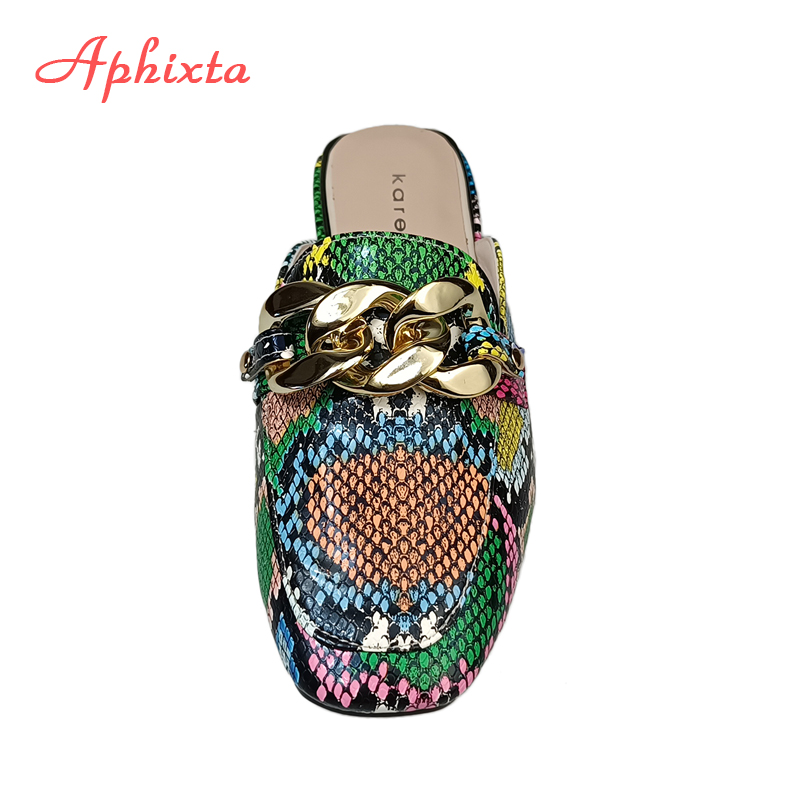 Aphixta-Sandalias con estampad - Gold Chain Sandal reseña y precio