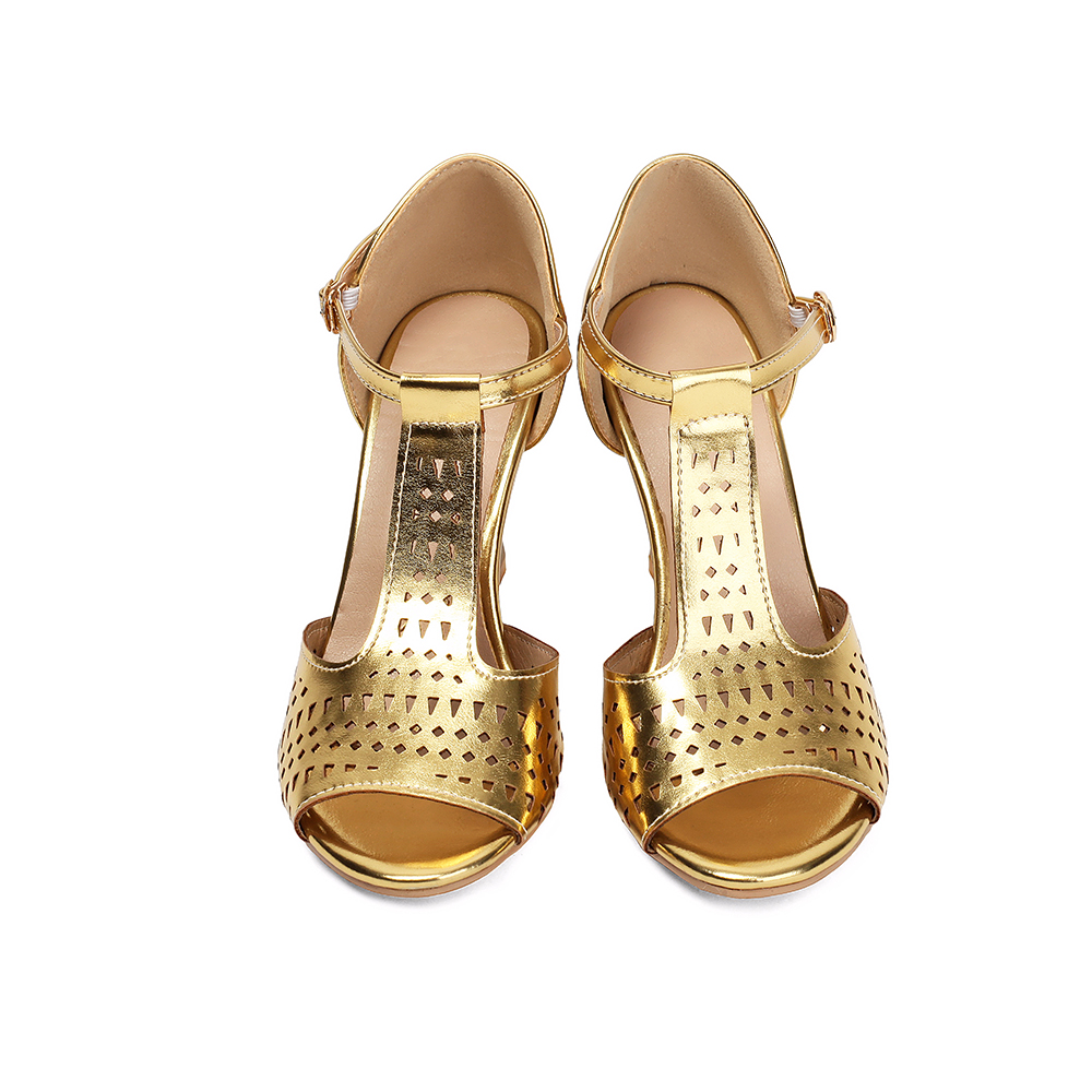 Zapatos de Baile Latino Tango  - Gold Chain Sandal reseña y precio