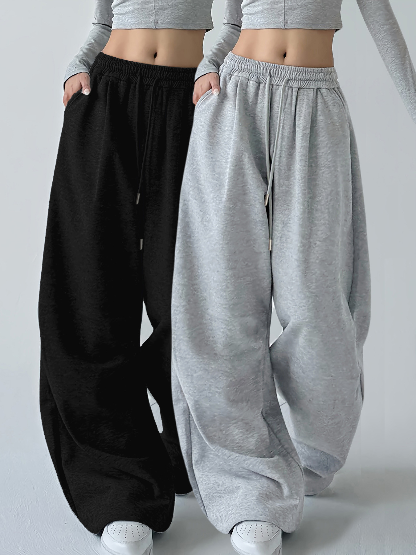Pantalones Deportivos Anchos E - Women Shoes Joggers reseña y precio