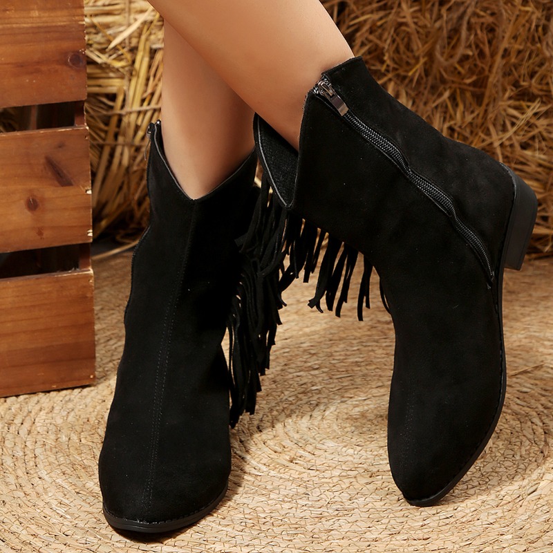 Botas cortas de tacón grueso c - Women'S Shoes In Wide Width reseña y precio